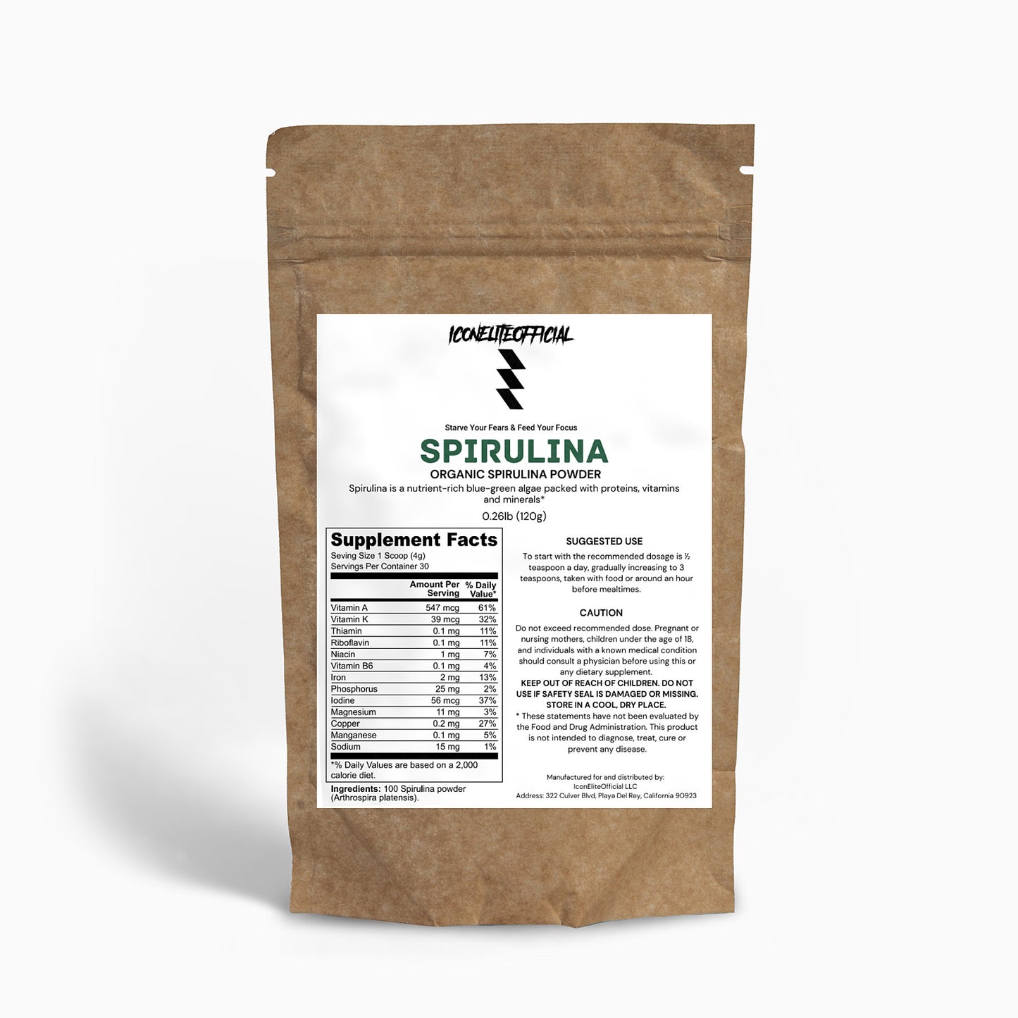 Organic Spirulina Powder